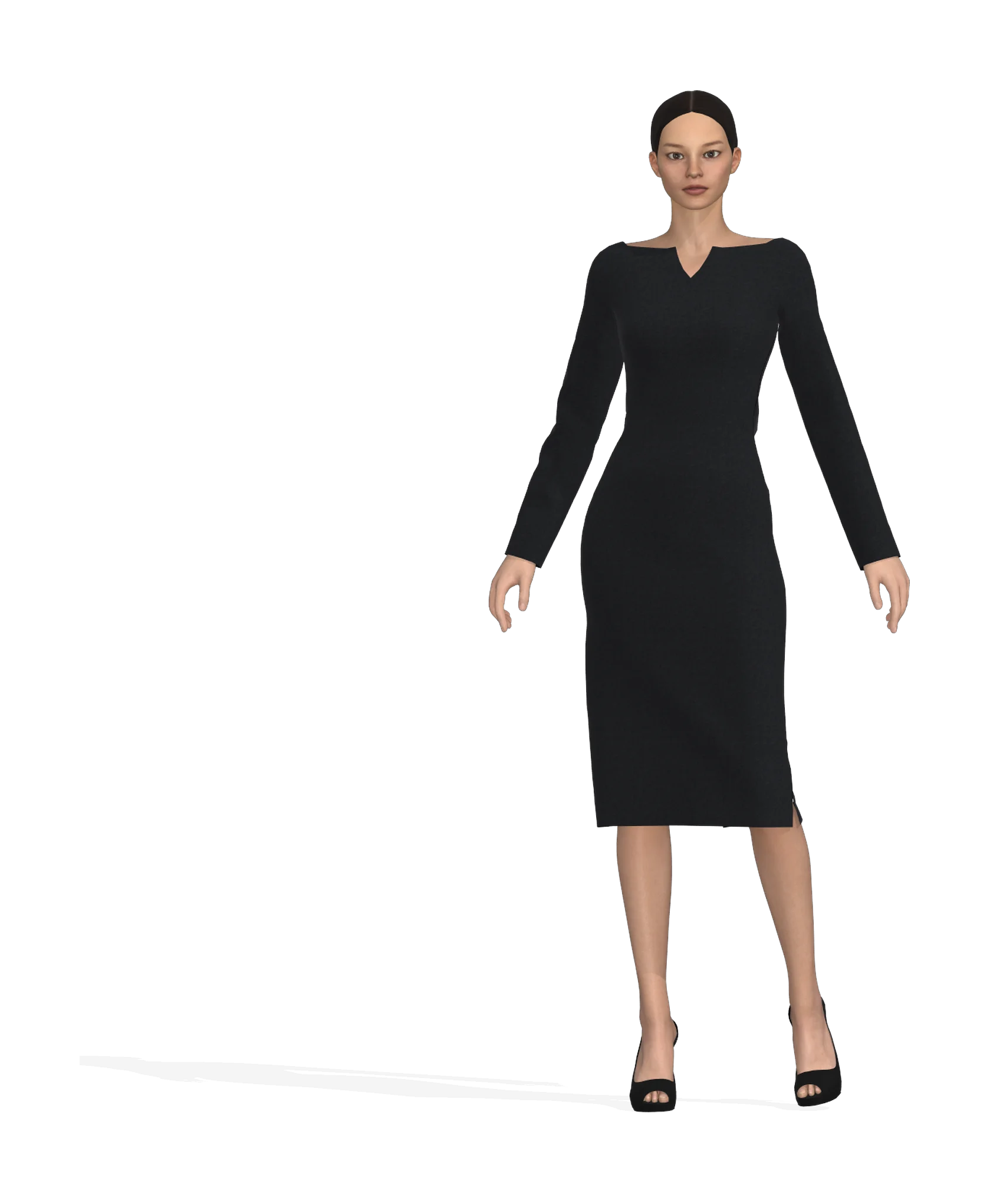 KDscion p8 full sleeve sheath dress